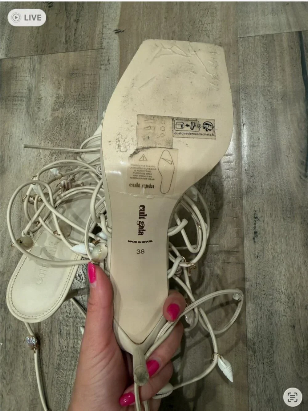 Cult Gaia Lazar Seashell Sandals - 38